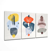 Abstract Shapes 4 Glass Wall Arts.
